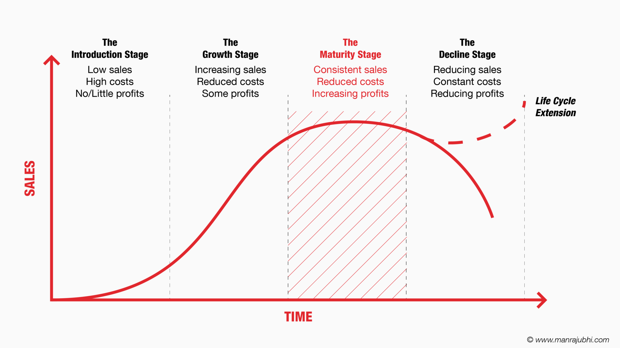 4 Stages of a business life cycle on the way to success